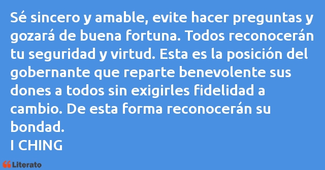 Frases de I CHING