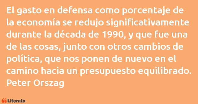 Frases de Peter Orszag