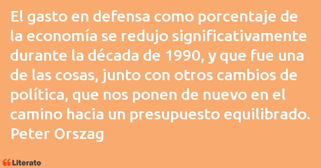 Frases de Peter Orszag