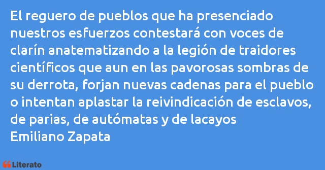 Frases de Emiliano Zapata