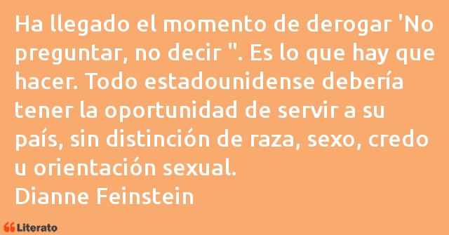 Frases de Dianne Feinstein