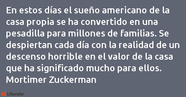 Frases de Mortimer Zuckerman