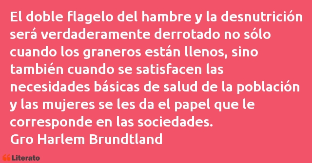 Frases de Gro Harlem Brundtland