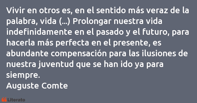 Frases de Auguste Comte