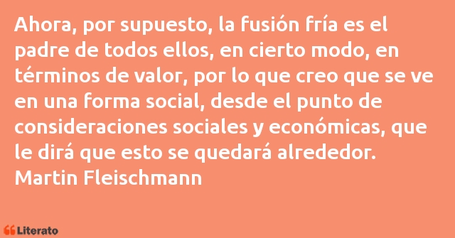 Frases de Martin Fleischmann