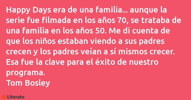 Frases de Tom Bosley