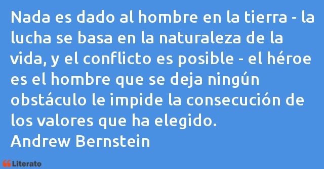 Frases de Andrew Bernstein