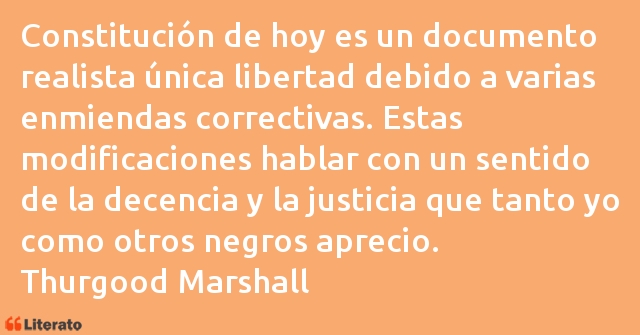 Frases de Thurgood Marshall