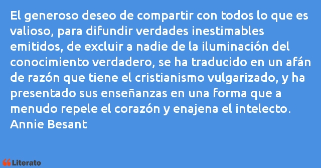 Frases de Annie Besant