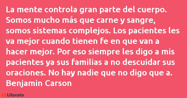 Frases de Benjamin Carson