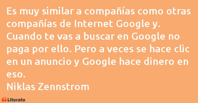 Frases de Niklas Zennstrom