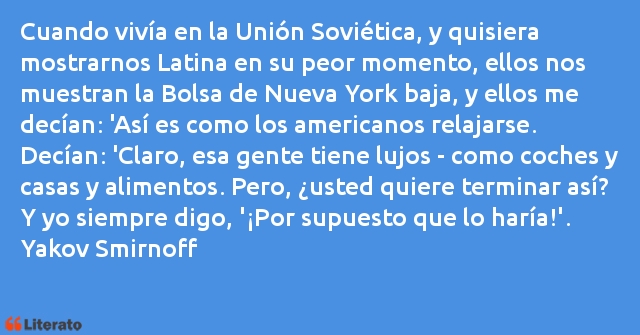 Frases de Yakov Smirnoff