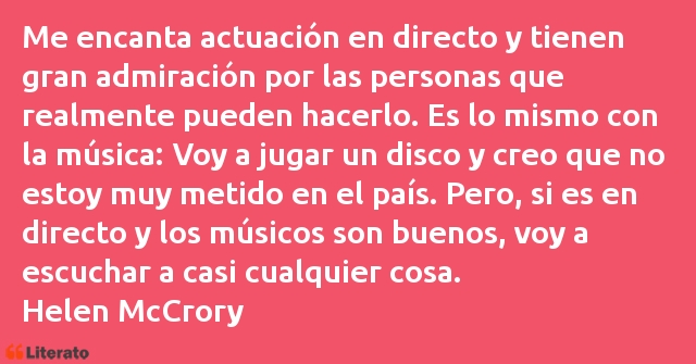 Frases de Helen McCrory