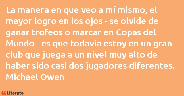 Frases de Michael Owen