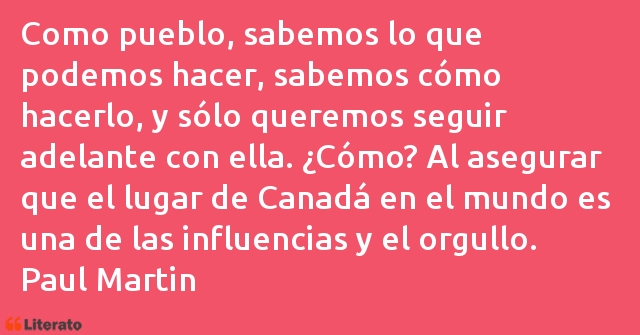 Frases de Paul Martin