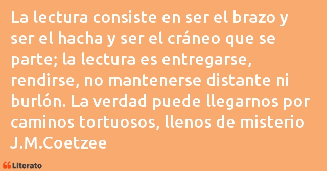 Frases de J.M.Coetzee