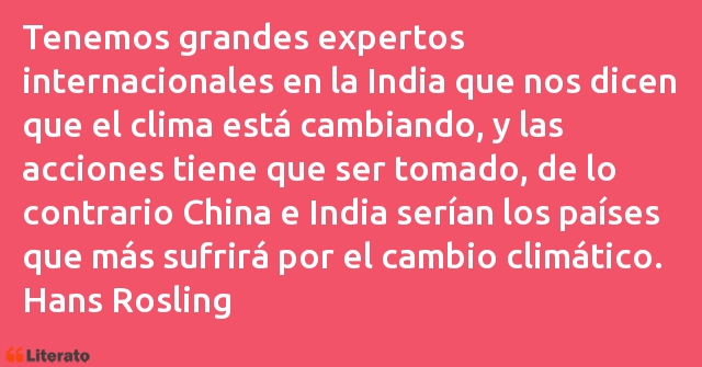 Frases de Hans Rosling