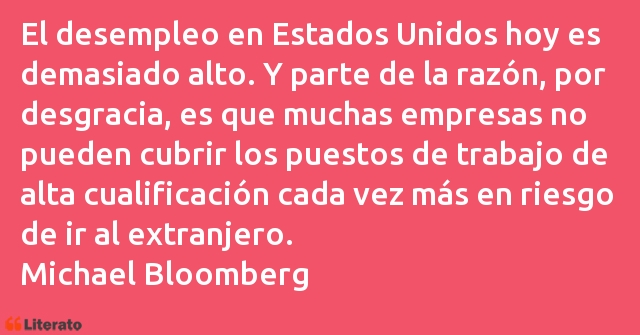 Frases de Michael Bloomberg