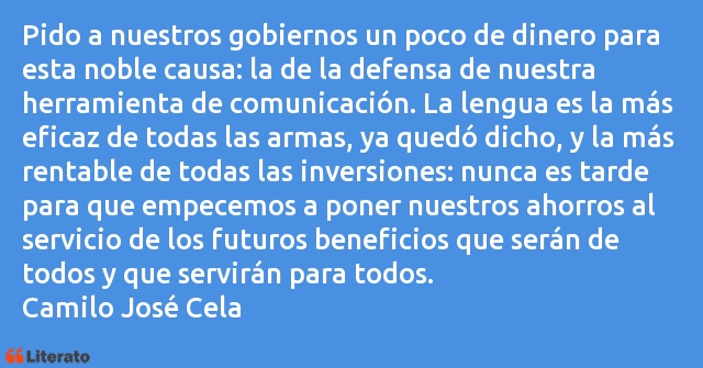 Frases de Camilo José Cela