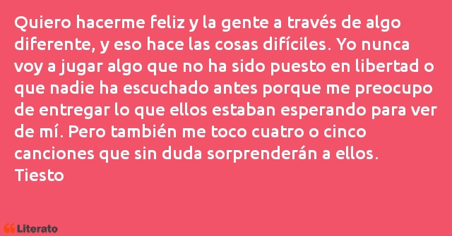 Frases de Tiesto