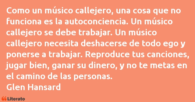 Frases de Glen Hansard