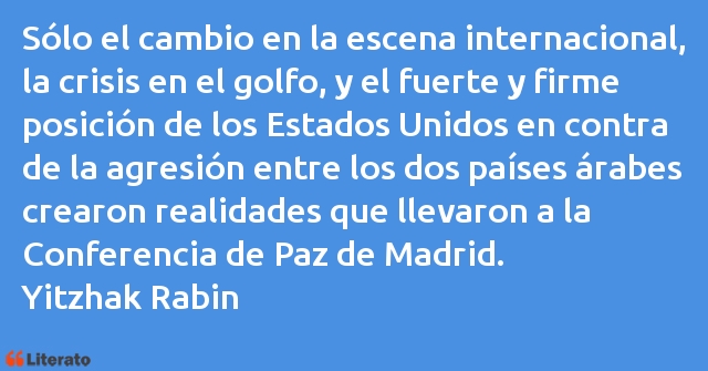 Frases de Yitzhak Rabin