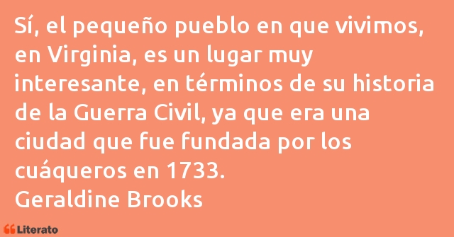 Frases de Geraldine Brooks