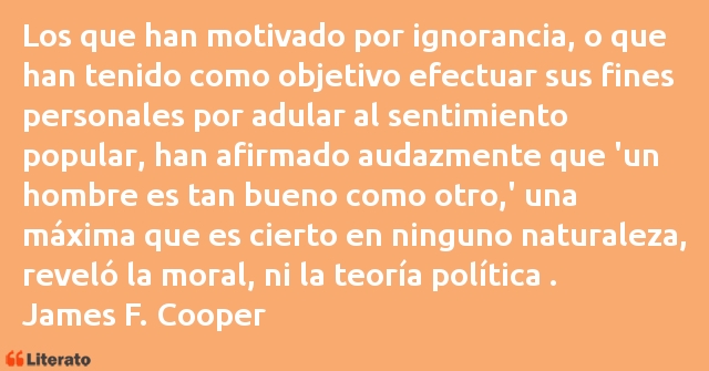 Frases de James F. Cooper