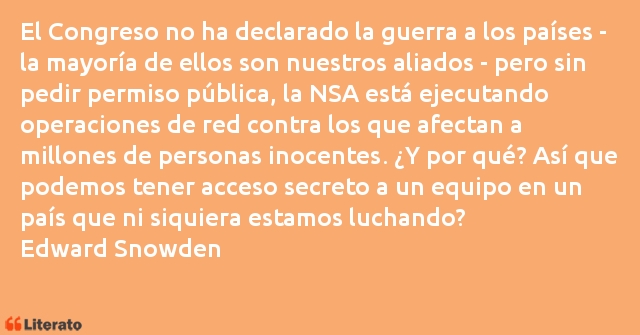 Frases de Edward Snowden