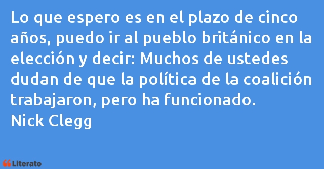 Frases de Nick Clegg