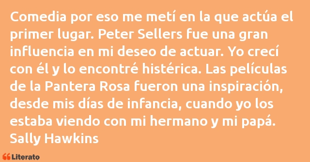 Frases de Sally Hawkins