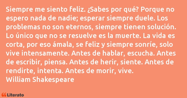 Frases de William Shakespeare