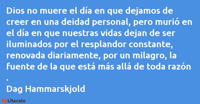 Frases de Dag Hammarskjold