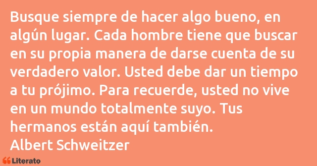 Frases de Albert Schweitzer