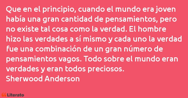 Frases de Sherwood Anderson