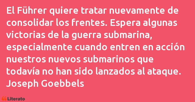 Frases de Joseph Goebbels