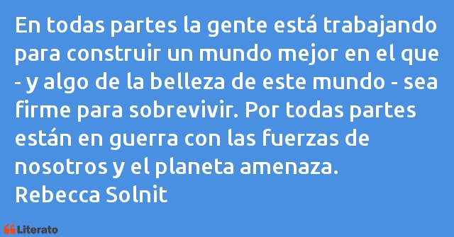 Frases de Rebecca Solnit