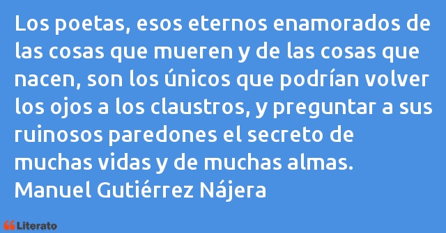 Frases de Manuel Gutiérrez Nájera