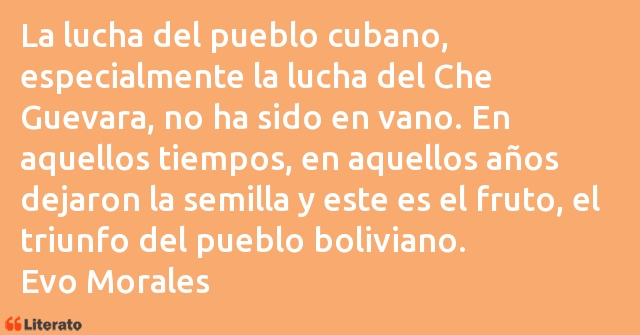 Frases de Evo Morales