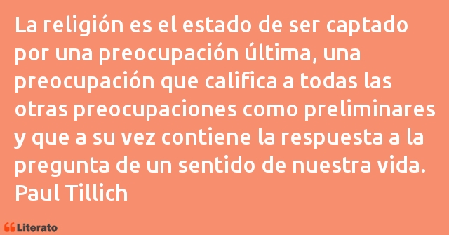 Frases de Paul Tillich