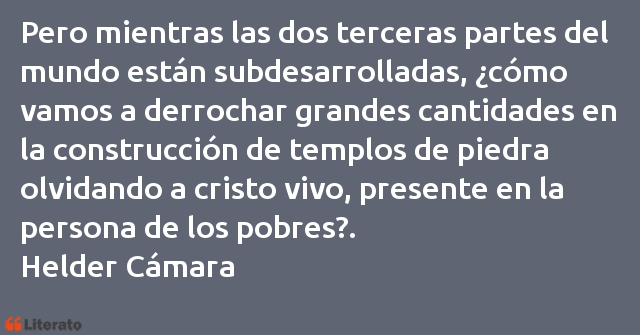 Frases de Helder Cámara