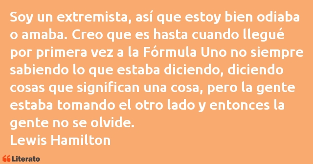 Frases de Lewis Hamilton