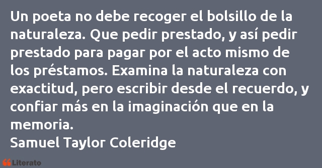 Frases de Samuel Taylor Coleridge