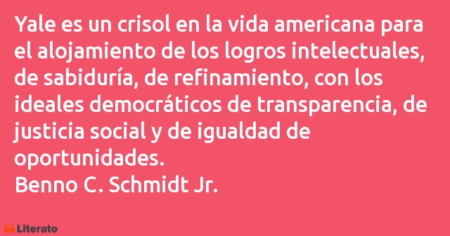 Frases de Benno C. Schmidt Jr.