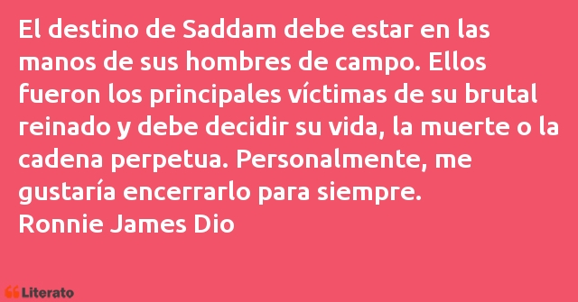 Frases de Ronnie James Dio