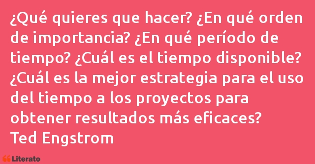 Frases de Ted Engstrom