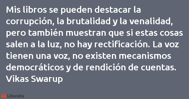 Frases de Vikas Swarup