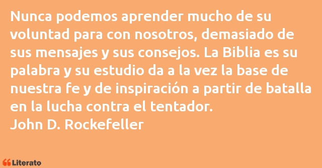 Frases de John D. Rockefeller