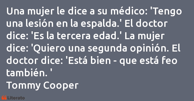 Frases de Tommy Cooper