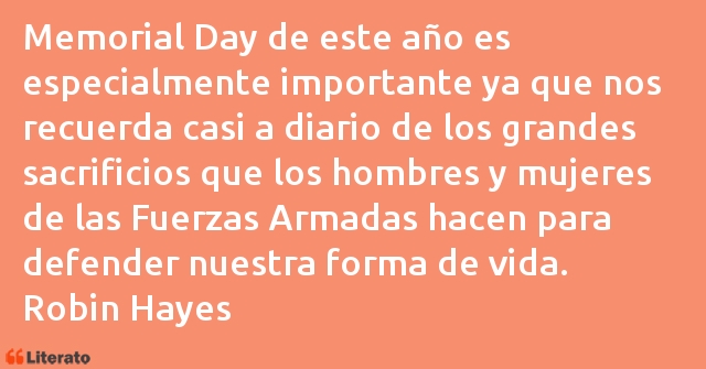 Frases de Robin Hayes